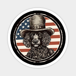 Poodle 4th of July Magnet