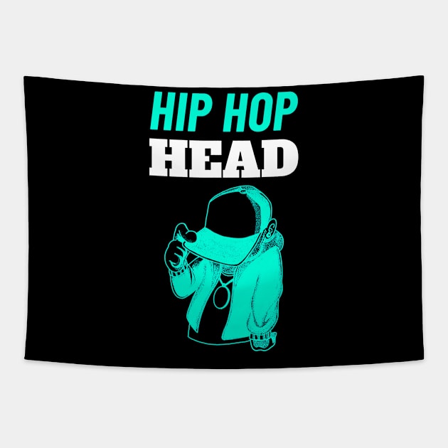 Hip Hop Head - Gift for Rap Lovers Tapestry by stokedstore
