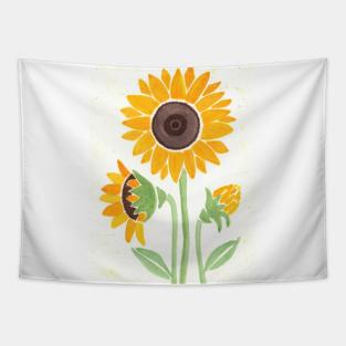 Bright Sunflowers Tapestry