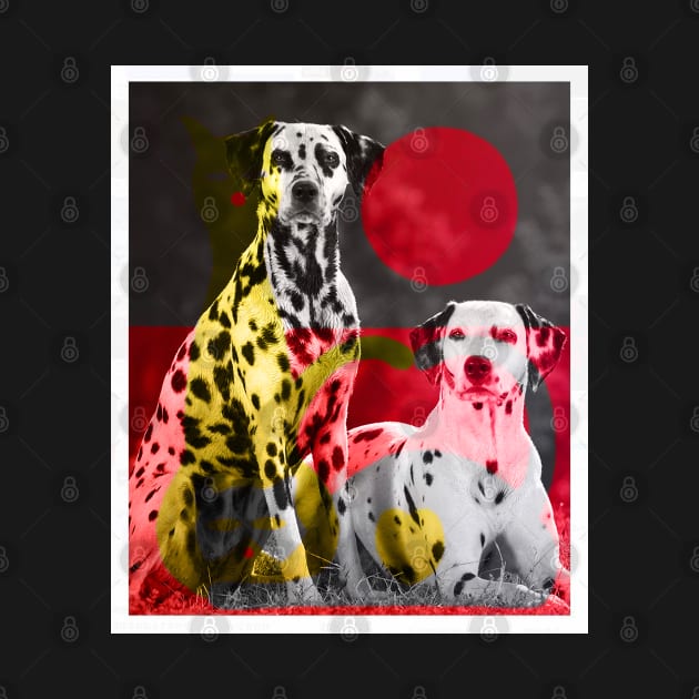 dalmatian dog love by Armangedonart