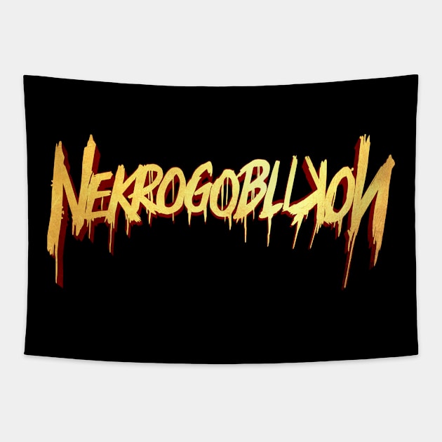 Nekrogoblikon logo Tapestry by chancgrantc@gmail.com