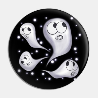 Ghosts & Glowing Dots Pin