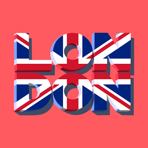 London 3D text by denip