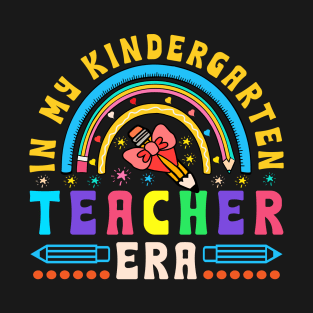 In My Kindergarten Teacher Era Retro back to school T-Shirt