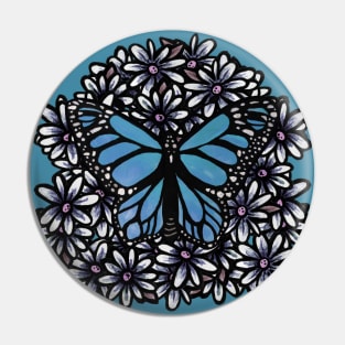 Blue Butterfly Pin