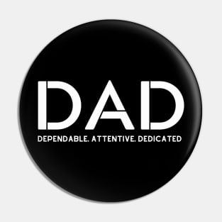 Dependable Dad Definition Pin