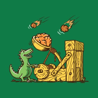 dinosaur and catapult T-Shirt