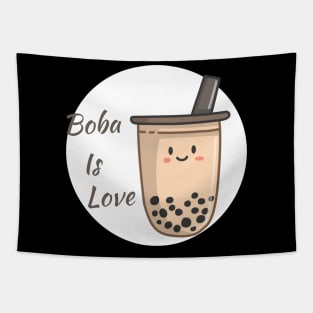 Boba Lover - Happy Boba Tea Tapestry