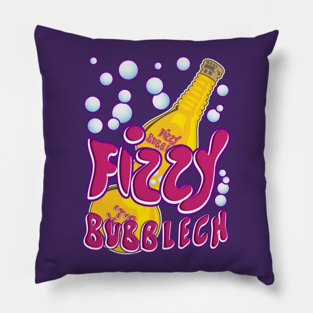 Fizzy Bubblech Pillow by Meta Cortex