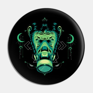 mask apes head Pin