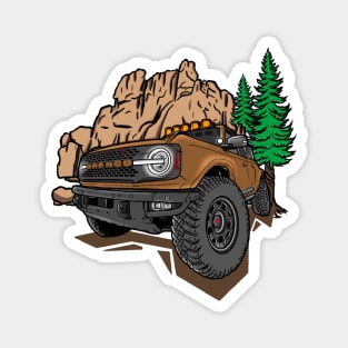 Ford Bronco Design - Brown Bronco Magnet