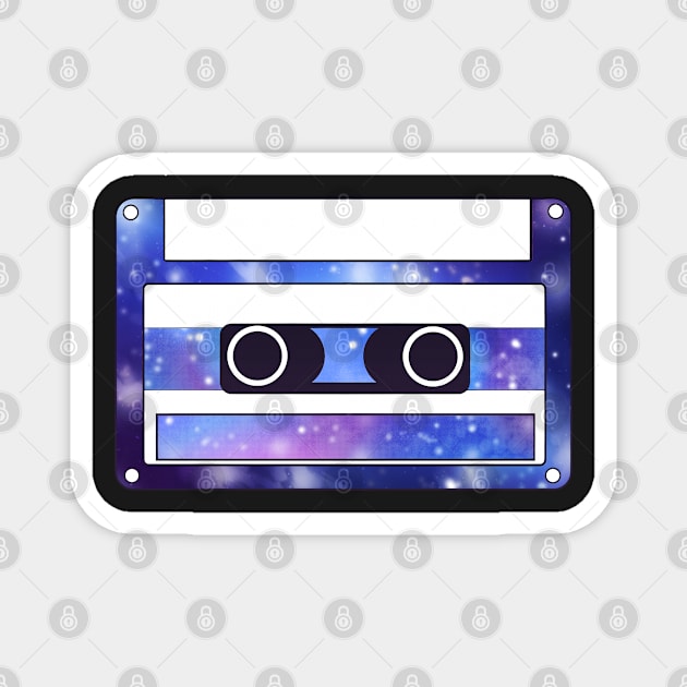 Cassette (Galaxy Edition) Magnet by LaurenPatrick