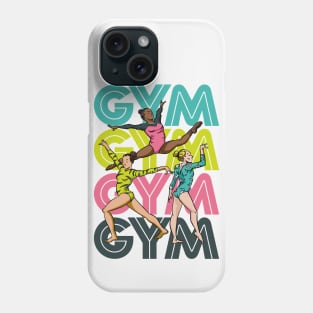 Retro GYM Gymnastics Girl Cartoon Gymnast Phone Case