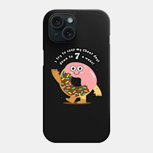 Funny Donut Diet Joke, Humor, Birthday Phone Case