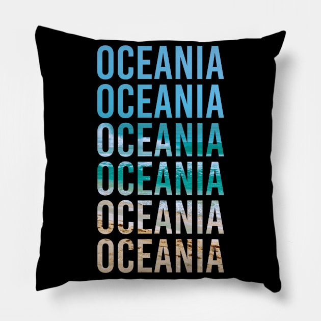 Oceania honeymoon trip for newlyweds gift for him. Perfect present for mother dad father friend him or her Pillow by SerenityByAlex