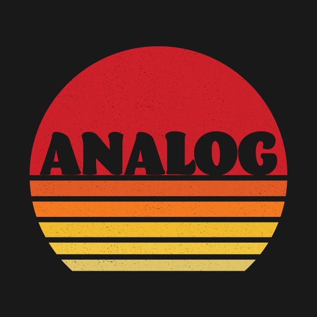 Retro Aesthetic Analog Sunset by Analog Designs