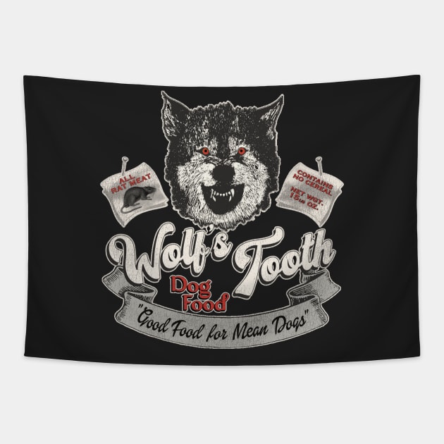 Wolf's Tooth Dog Food Tapestry by darklordpug