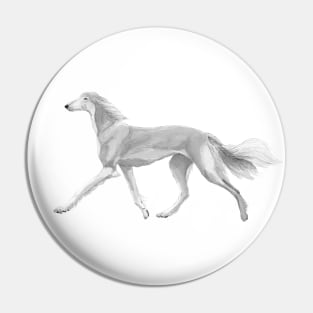 Saluki - running Pin