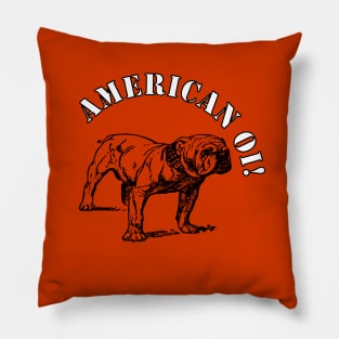 Old School American Bulldog Oi! Pillow