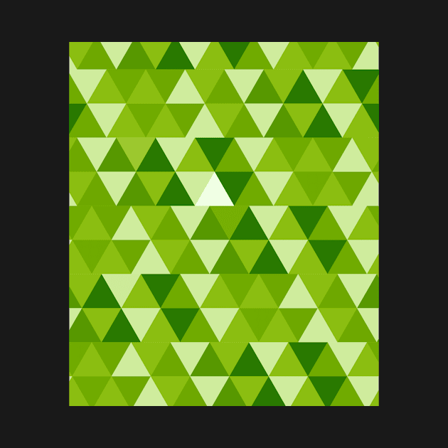 Abstract triangle green Art by Tshirtstory