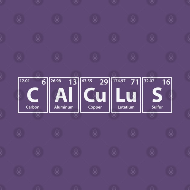 Calculus (C-Al-Cu-Lu-S) Periodic Elements Spelling by cerebrands