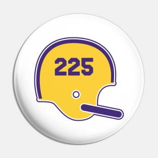 Louisiana State University Area Code Helmet Pin