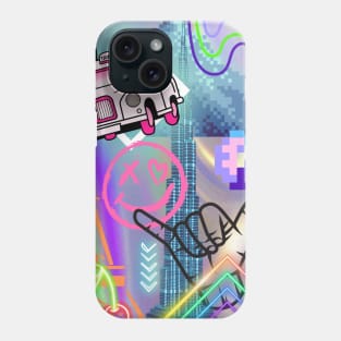 Neon Graffiti Phone Case