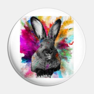 pop art bunny Pin