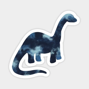 Blue brachiosaurus dinosaur Magnet