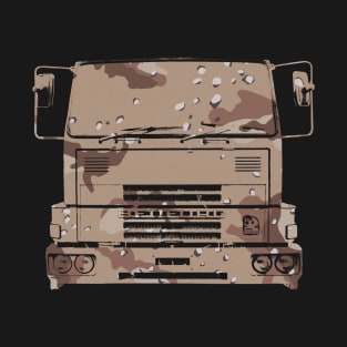 Bedford TM 1980s classic heavy lorry desert camouflage T-Shirt