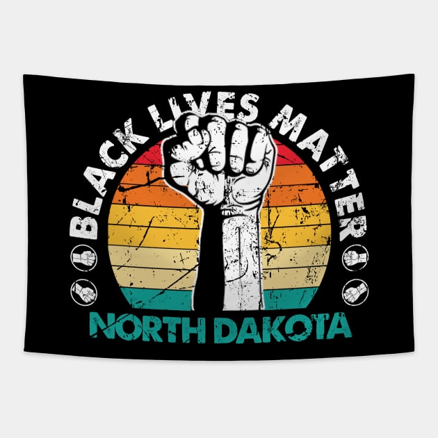 North Dakota black lives matter political protest Tapestry by Jannysingle