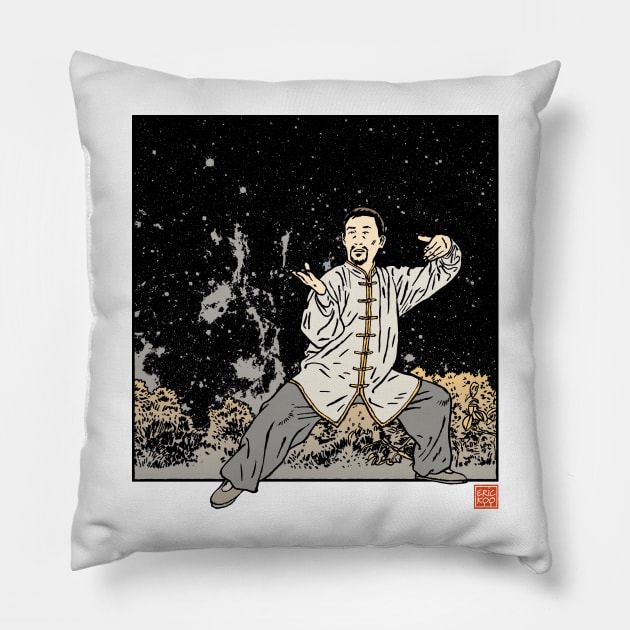 Chen Tai Chi at Night 2 Pillow by erickoo