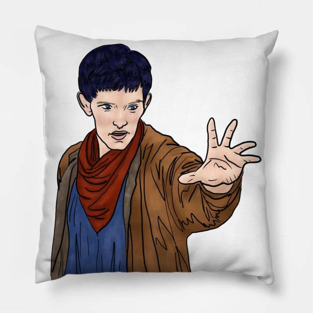 Merlin doing the magic Pillow by alxandromeda