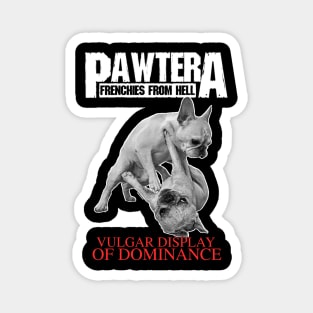 Pawtera // Frenchies from Hell Heavy Metal French Bulldog Magnet