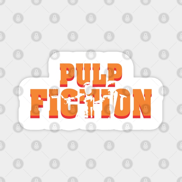 Pulp Fiction Logo Magnet by mito42