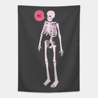 Hi awkward skeleton Tapestry