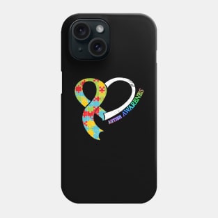 Autism Awareness T-ShirtHeart Ribbon Autism Puzzle Awareness T Phone Case