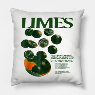 Limes Funny High In Vitamin C Antioxidants Pillow