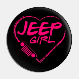 Jeep girl Pin