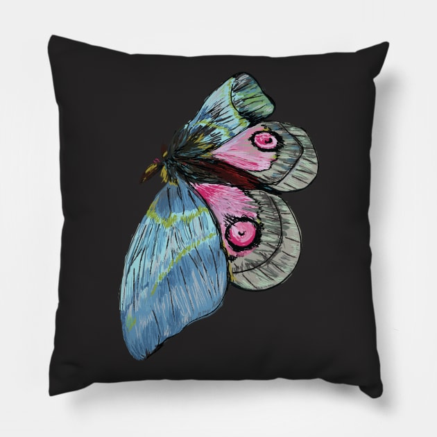 Exotic Butterfly Pillow by Manitarka