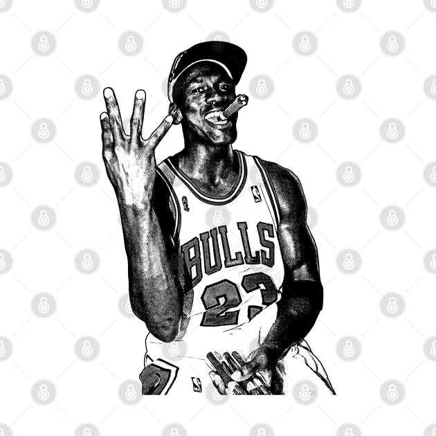 Cigar Champs Michael Jordan // Drawing Art by Ubbay-cool