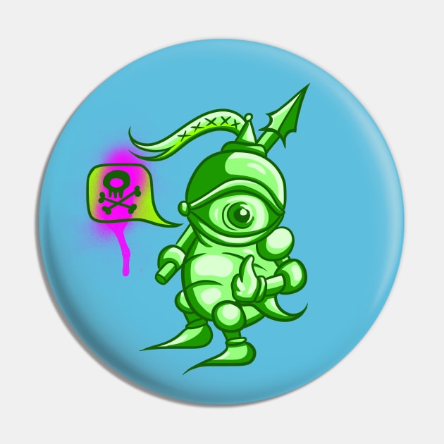 Green Knight Pin by Manfish Inc.