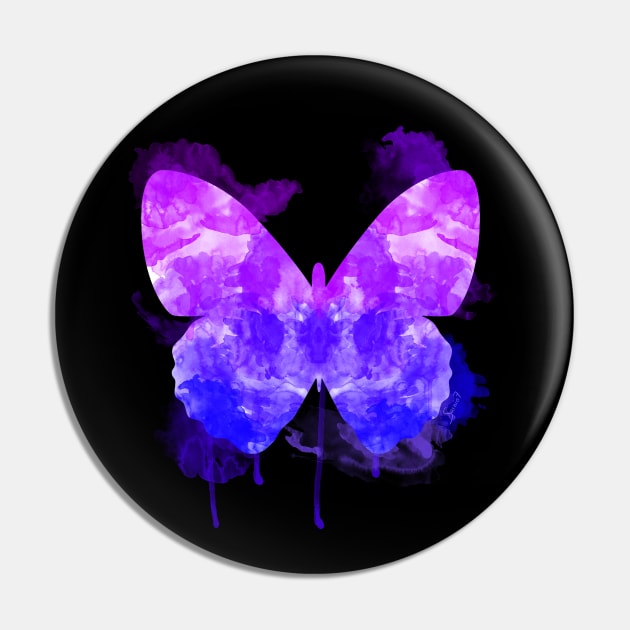 Butterfly Watercolor Spirit Pin by serre7@hotmail.fr