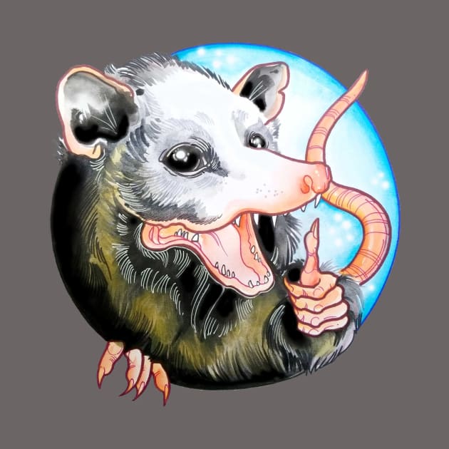 Thumbs up Opossum! by NinjaSquirell