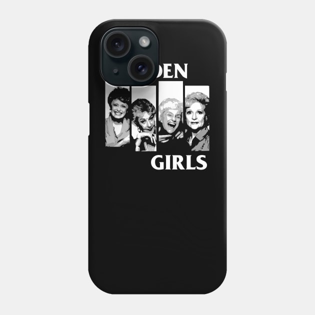 golden girls - black flag parody black Phone Case by Suarezmess