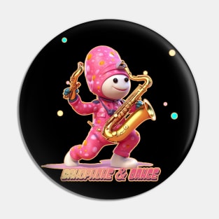 Crazy Lil' Saxophone and Dance Dude Pin