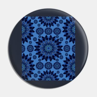 Moody Blue Mandala - What a Star Pin