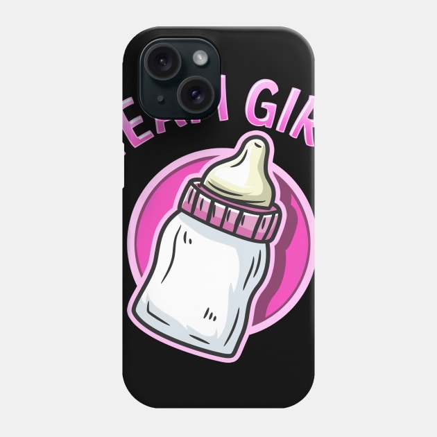 Team Girl - Gender Reveal Party - Baby Shower Gift Phone Case by biNutz