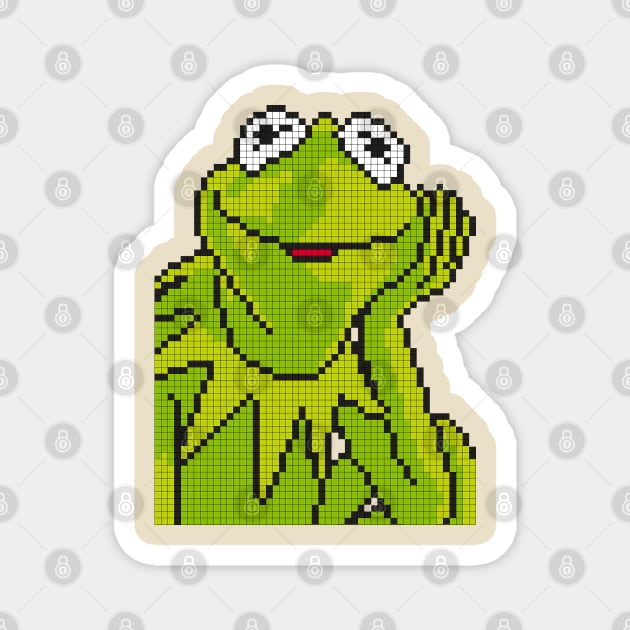 POXELART - Kermit Muppets Magnet by JigongNumpuk