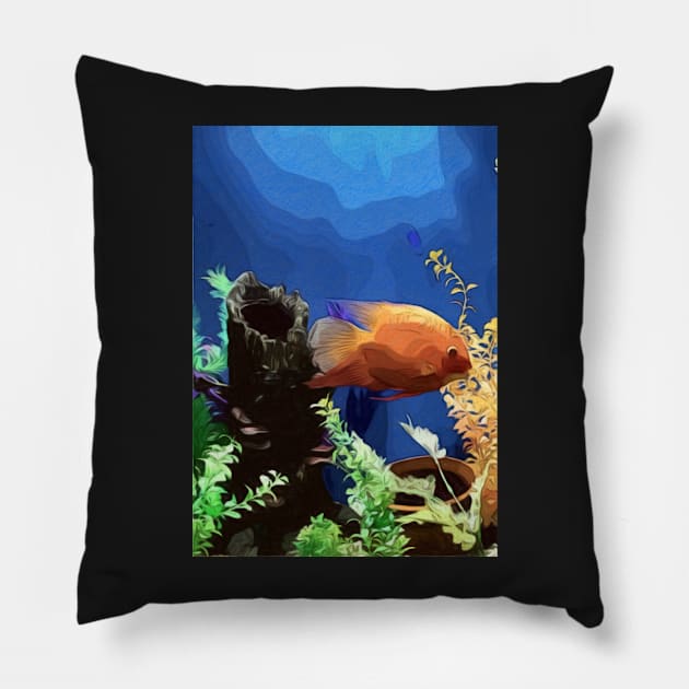 Goldfish Pillow by NikkiBear67